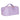 Ella Lilac Dusk Bloom Leather Travel and Makeup Bag