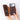 BloomCase Magic Wallet Saddle Brown Apple iPhone 17 Pro (6.3") Genuine Leather Removable Wallet Phone Case