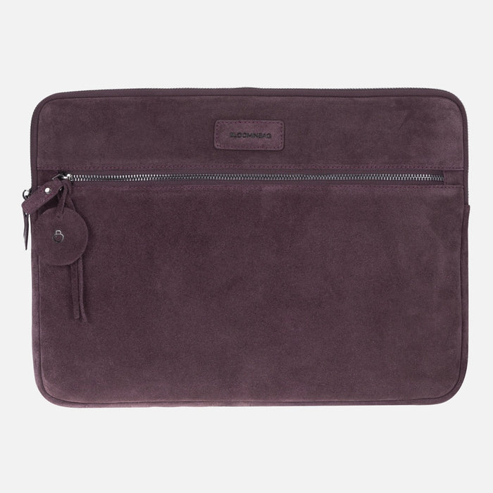 Burgundy Still Hakiki Süet Deri 13-14 inç MacBook/Laptop Kılıfı