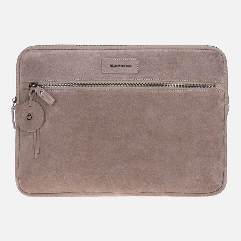 Mist Still Genuine Suede Leather 15-16 inch MacBook/Laptop Sleeve