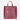Florence Structured Zip Burgundy Hakiki Deri Omuz Çantası / Tote Bag