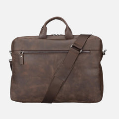 Bloom Urban Shield 16" Heritage Brown Hakiki Deri Laptop / Macbook Çantası