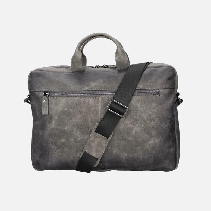 Bloom Urban Shield 16" Ash Gray Deri Laptop / Macbook Çantası