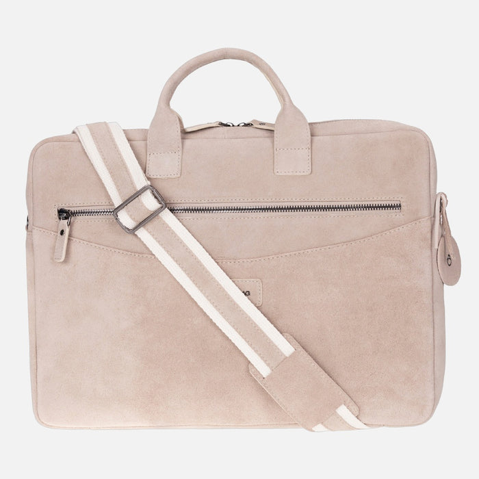 Sand Still Hakiki Süet Deri 15-16 inç MacBook/Laptop Çantası