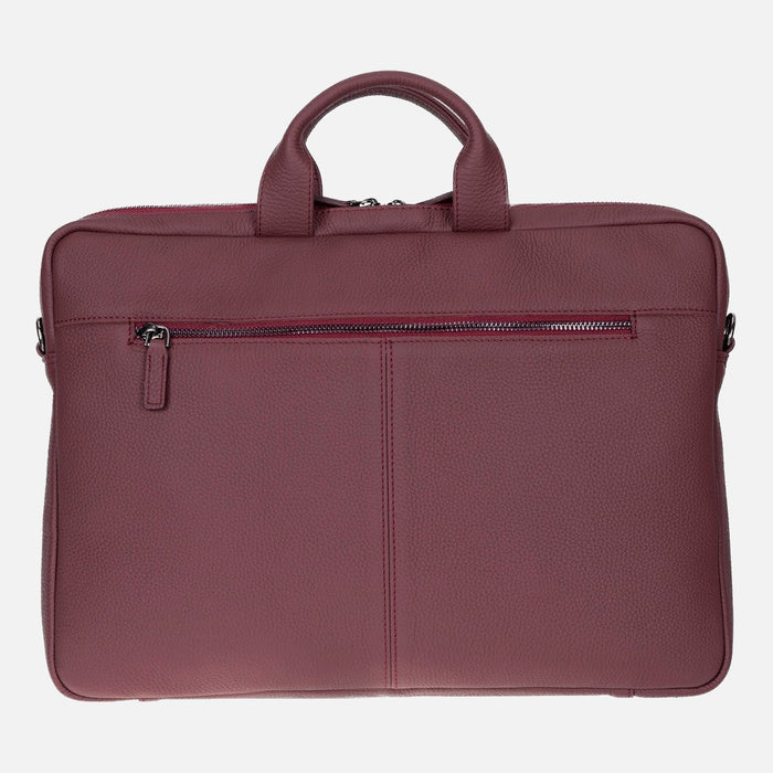 Bloom Urban Shell Pro 16" Bordeaux Wine Hakiki Deri Laptop / Macbook Çantası