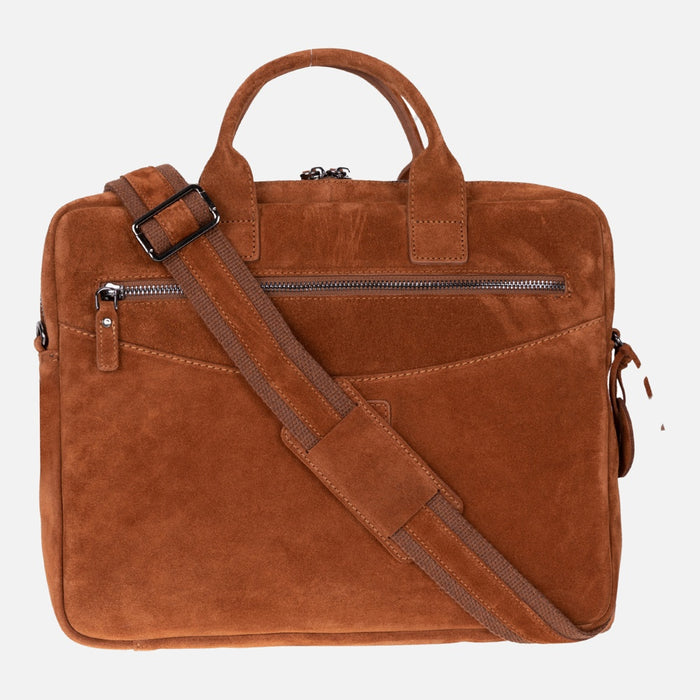Camel Still Hakiki Süet Deri 13-14 inç MacBook/Laptop Çantası