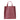 Florence Structured Zip Burgundy Hakiki Deri Omuz Çantası / Tote Bag