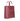 Florence Structured Zip Burgundy Hakiki Deri Omuz Çantası / Tote Bag