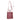 Florence Structured Zip Burgundy Hakiki Deri Omuz Çantası / Tote Bag