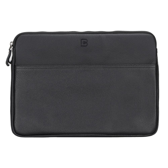 TORINO Noir Black Hakiki Deri 14 inç Laptop / Macbook Kılıf