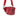 BloominBag Alora Scarlet Rouge Croco kırmızı bordo tonlarında kroko desenli deri kadın bel çantası