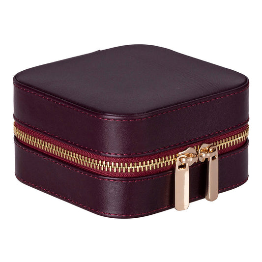 Amanda Burgundy Bloom Medium Gerçek Deri Takı Çantası