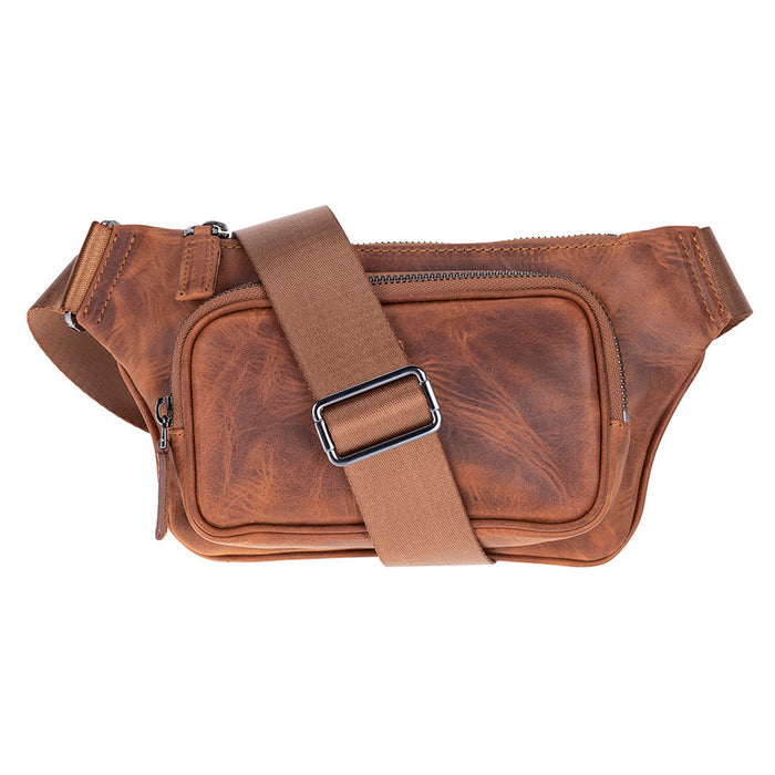 BloomBag Heritage Saddle Hakiki Deri Crossbody Belt Bag