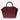 Aria Bordeaux Velvet Small Genuine Leather Women's Hand &amp; Shoulder Bag