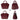 Aria Bordeaux Velvet küçük boy bordo hakiki deri kadın el ve omuz çantası