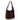 Ravello Cimbrone Chestnut Brown kestane kahverengi süet deri omuz çantası