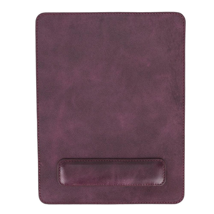 BloomDesk Ease Scarlet Red Hakiki Deri Bilek Destekli Mouse Pad