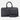 BloominBag BloomVoyager Luxe Obsidian Black siyah hakiki deri unisex duffle seyahat ve hafta sonu çantası