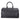 BloominBag BloomVoyager Luxe Obsidian Black siyah hakiki deri unisex duffle seyahat ve hafta sonu çantası