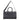 BloominBag BloomVoyager Luxe Obsidian Black siyah hakiki deri unisex duffle seyahat ve hafta sonu çantası