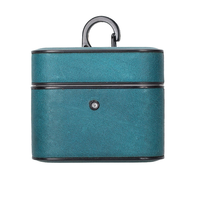 AUREL Clip Azure Sky Hakiki Deri AirPods 3 Kılıfı – AirPods 3 Uyumlu Charm Case
