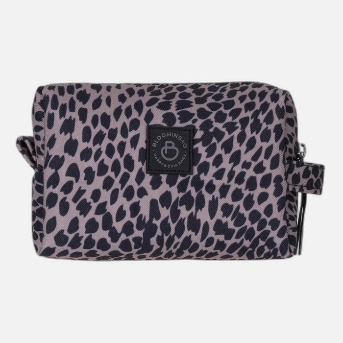 Leopard Cita Noir Makyaj Çantası ve Kompakt Kozmetik Organizer