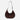 BloominBag Crescente Walnut Suede ceviz kahverengi hakiki süet deri, el yapımı yarım ay formlu kadın omuz çantası