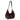 BloominBag Crescente Walnut Suede ceviz kahverengi hakiki süet deri, el yapımı yarım ay formlu kadın omuz çantası