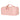 BloominBag Ella Terra Dusty Rose gül kurusu deri seyahat ve makyaj çantası