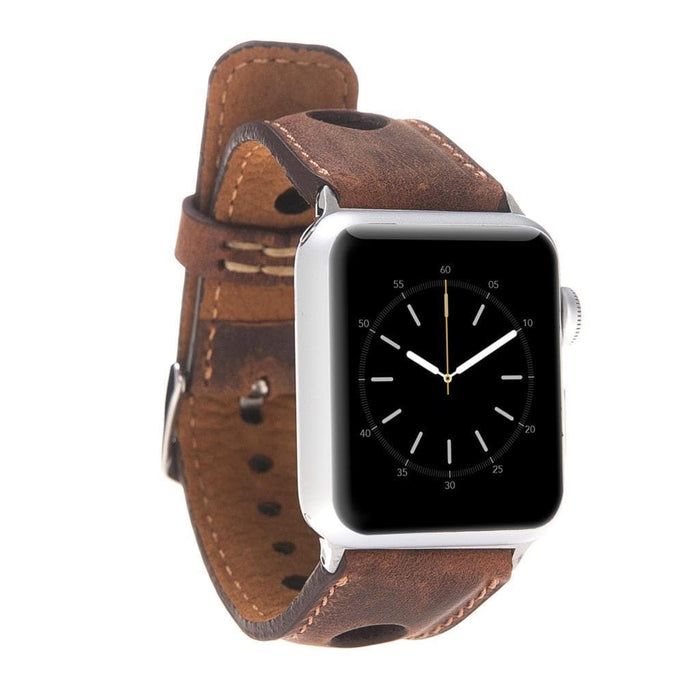 ALPINE Heritage Saddle Hakiki Deri Apple Watch Kordonu - 44/45/46/49mm