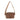 BloominBag LATTEA Mocca Clay kahve ve kil tonlarında hakiki deri omuz askılı kahve bardağı taşıyıcısı