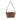 BloominBag LATTEA Mocca Clay kahve ve kil tonlarında hakiki deri omuz askılı kahve bardağı taşıyıcısı