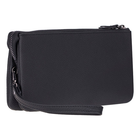 Majeste Black Elegance Curated Deri Clutch Bag