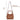 BloominBag Marella Soft City Camel Tan taba renk hakiki deri kadın omuz çantası