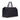 MERIDIAN Obsidian Black Hakiki Deri Unisex Hafta Sonu/Weekender/Duffle Seyahat Çantası