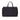 MERIDIAN Obsidian Black Hakiki Deri Unisex Hafta Sonu/Weekender/Duffle Seyahat Çantası