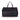 MERIDIAN Pebbled Onyx Black Hakiki Deri Unisex Hafta Sonu/Weekender/Duffle Seyahat Çantası