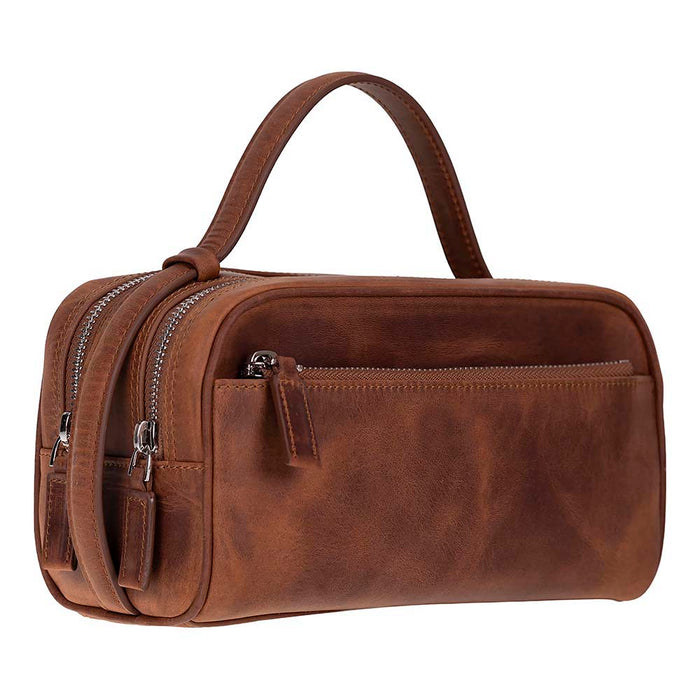 MIREN Saddle Heritage Hakiki Deri Unisex Seyahat Bakım & Organizer Clutch Çanta