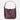 Ravello Cimbrone Merlot Burgundy bordo hakiki deri omuz çantası