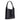 BloominBag Siena Minimal Tote Onyx Black siyah hakiki deri geniş askılı kadın omuz çantası