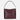 BloominBag Siena Minimal Tote Oxblood Burgundy bordo hakiki deri geniş askılı kadın omuz çantası