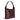 BloominBag Siena Minimal Tote Oxblood Burgundy bordo hakiki deri geniş askılı kadın omuz çantası