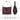 BloominBag Siena Minimal Tote Oxblood Burgundy bordo hakiki deri geniş askılı kadın omuz çantası