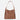 BloominBag Siena Minimal Tote Warm Camel taba renk hakiki deri geniş askılı kadın omuz çantası