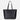 Terra Noir Black siyah hakiki deri kadın omuz çantası ve structured tote bag