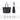 Terra Noir Black siyah hakiki deri kadın omuz çantası ve structured tote bag