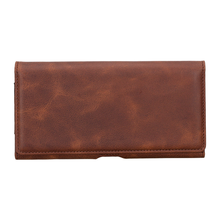 ARC CLIP Vintage Saddle Leather 6.9" Phone Case