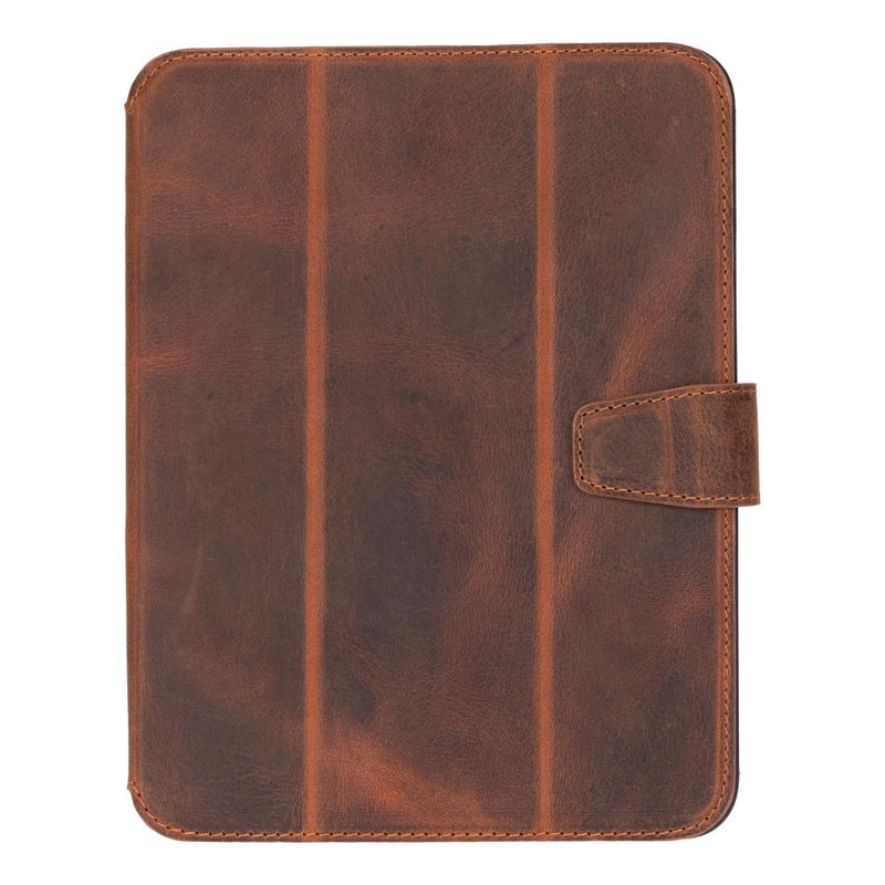 BloomCase Trigon Saddle Brown Apple iPad Mini (2024) Hakiki Deri Kılıf