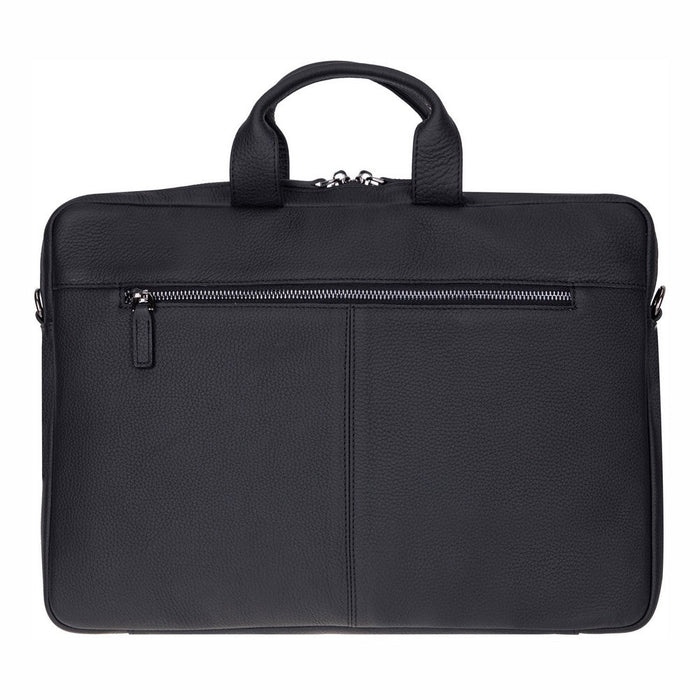 Bloom Urban Shell Pro 13-14" Noir Black Hakiki Deri Laptop / Macbook Çantası