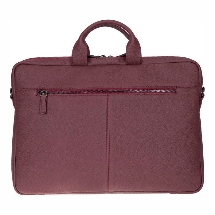 Bloom Urban Shell Pro 16" Bordeaux Wine Hakiki Deri Laptop / Macbook Çantası